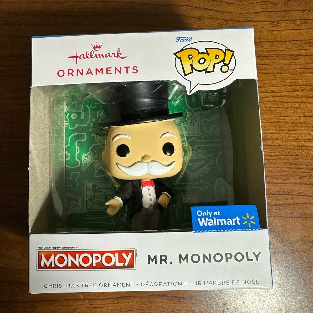 Funko Pop! Hallmark Mr Monopoly Christmas Tree Ornament 2022 Walmart Exclusive